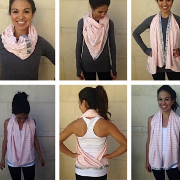 NWT HEBE LULULEMON VINYASA SCARF SCARVE BLUE OS - Picture 7 of 8